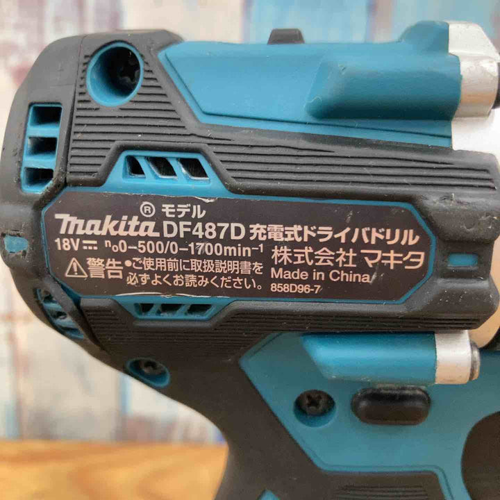 ★マキタ(makita) 18V コードレスドリルドライバー DF487DZ 本体のみ【柏店】