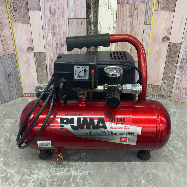 ◇藤原産業 (SK11) オイルレス エアーコンプレッサー SR-045 タンク容量 4L SR-L04SPT-01【八潮店】