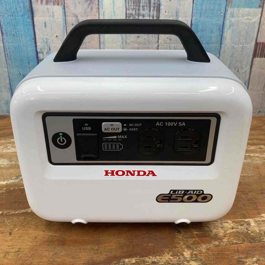 【中古美品】HONDA ホンダ ポータブル電源 蓄電池 LiB-AID リベイド E500 ホワイト 最大出力500W【柏店】