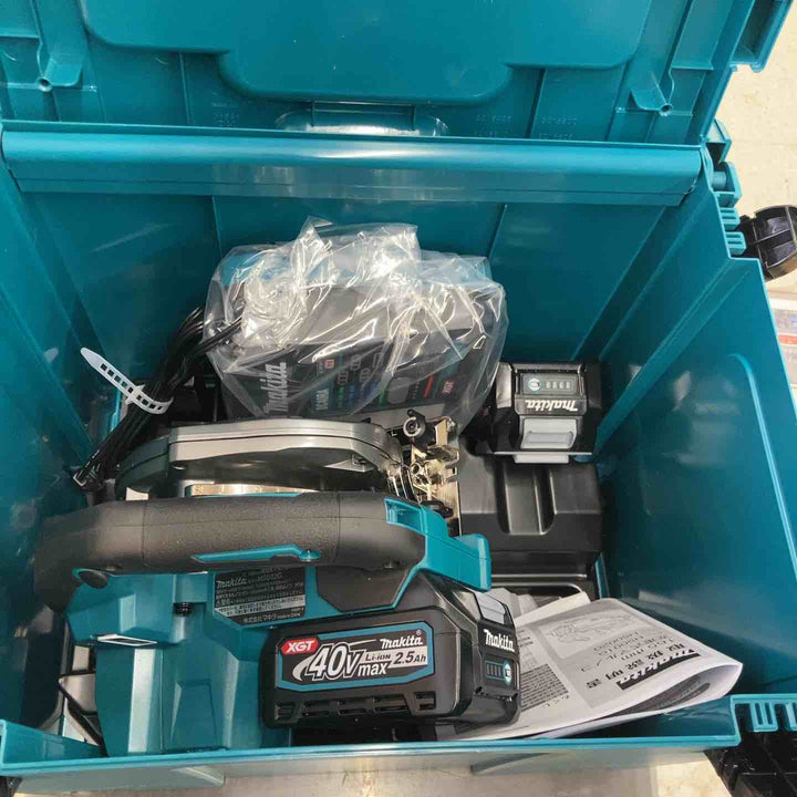 【未使用品】マキタ makita 40V コードレス丸のこ HS002GRDX 充電器 バッテリー2個 ケース付【八潮店】