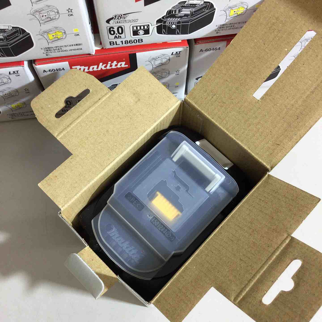 【未使用品】★純正品★マキタ(makita) リチウムイオンバッテリー 18V/6.0Ah BL1860B 6個セット【戸田店】