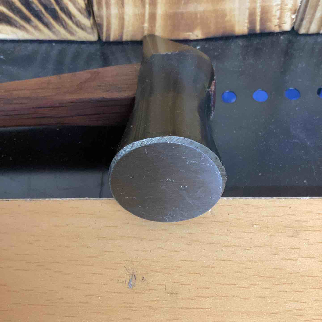 福下腹槌 30mm 80匁 赤樫柄  下腹槌げんのう 釘 打ち込み カシメ 釘締め【越谷店】