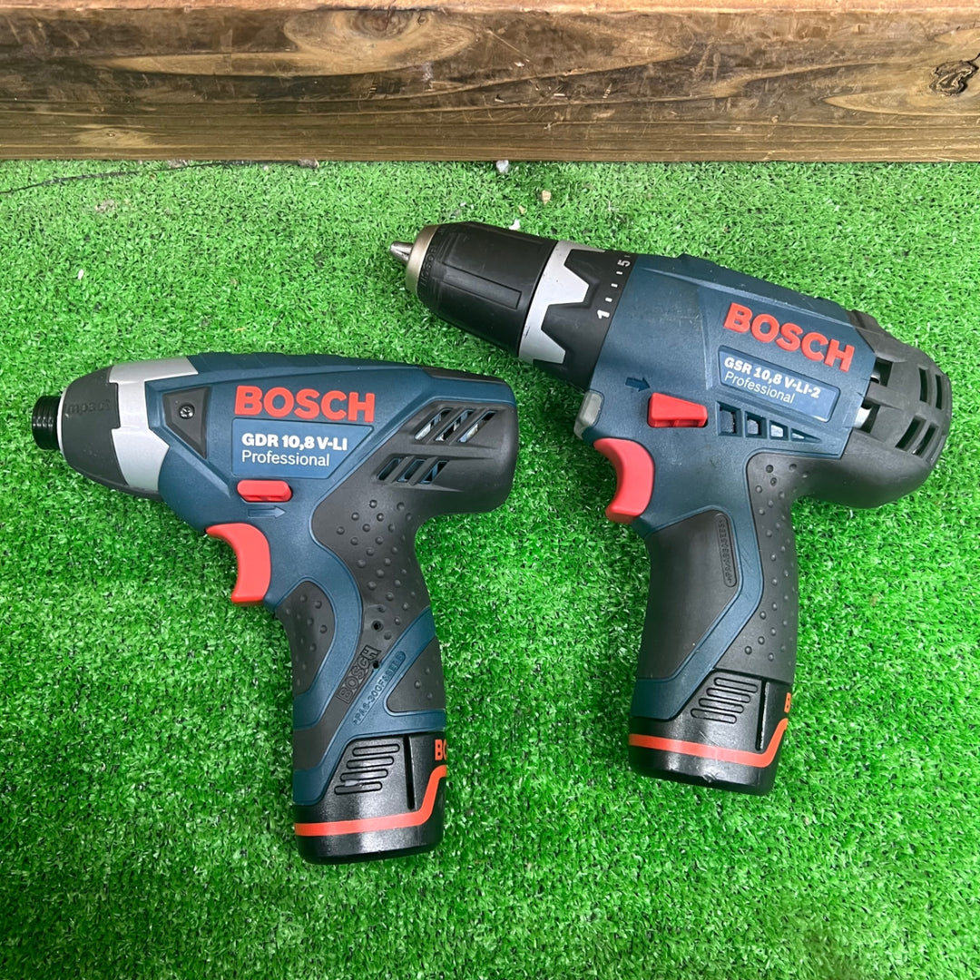 BOSCH/ボッシュ インパクトドライバ GDR10.8V-LI コードレスドリルドライバ GSR10.8V-LI バッテリ×3個 【桶川店】