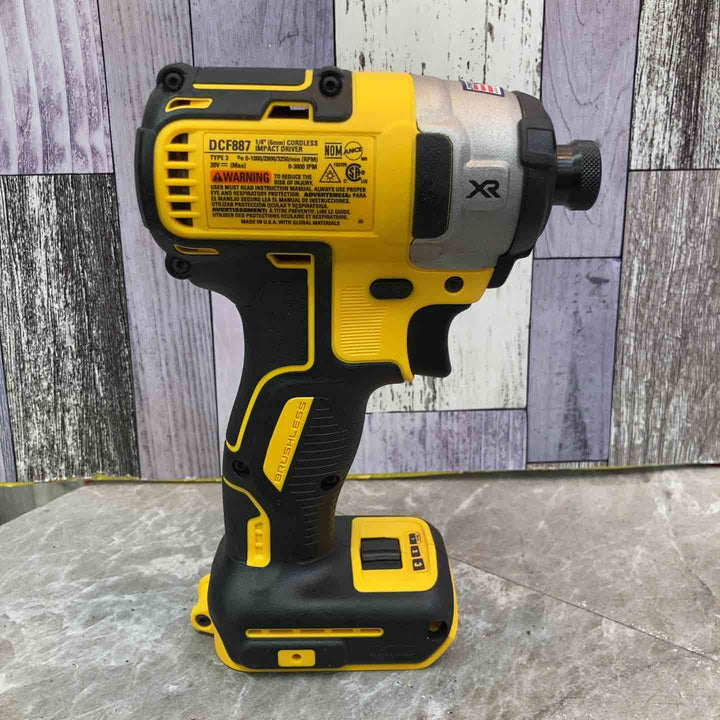 【中古品 美品】◇デウォルト DEWALT コードレスインパクトドライバ DCF887N 充電器 バッテリー2個付【八潮店】
