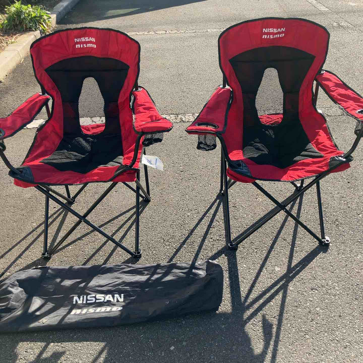 【中古品】 ニスモ(nismo) FANチェア(大) KWA7060G20 折りたたみ椅子 2個セット 【東大和店】
