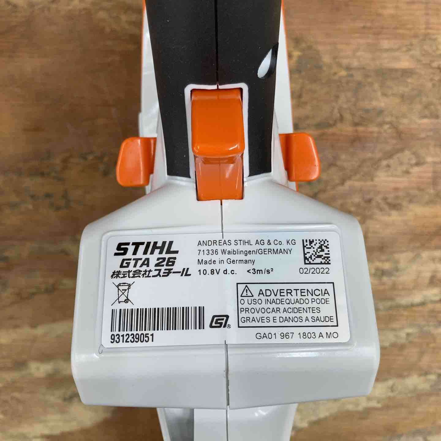 ◇STIHL/スチール バッテリーガーデンカッター チェーンソー GTA26【柏