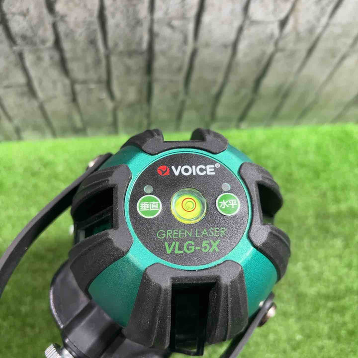 ◇VOICE レーザー墨出し器 5ライングリーンレーザー 矩十字・横 VLG-5X【川口店】