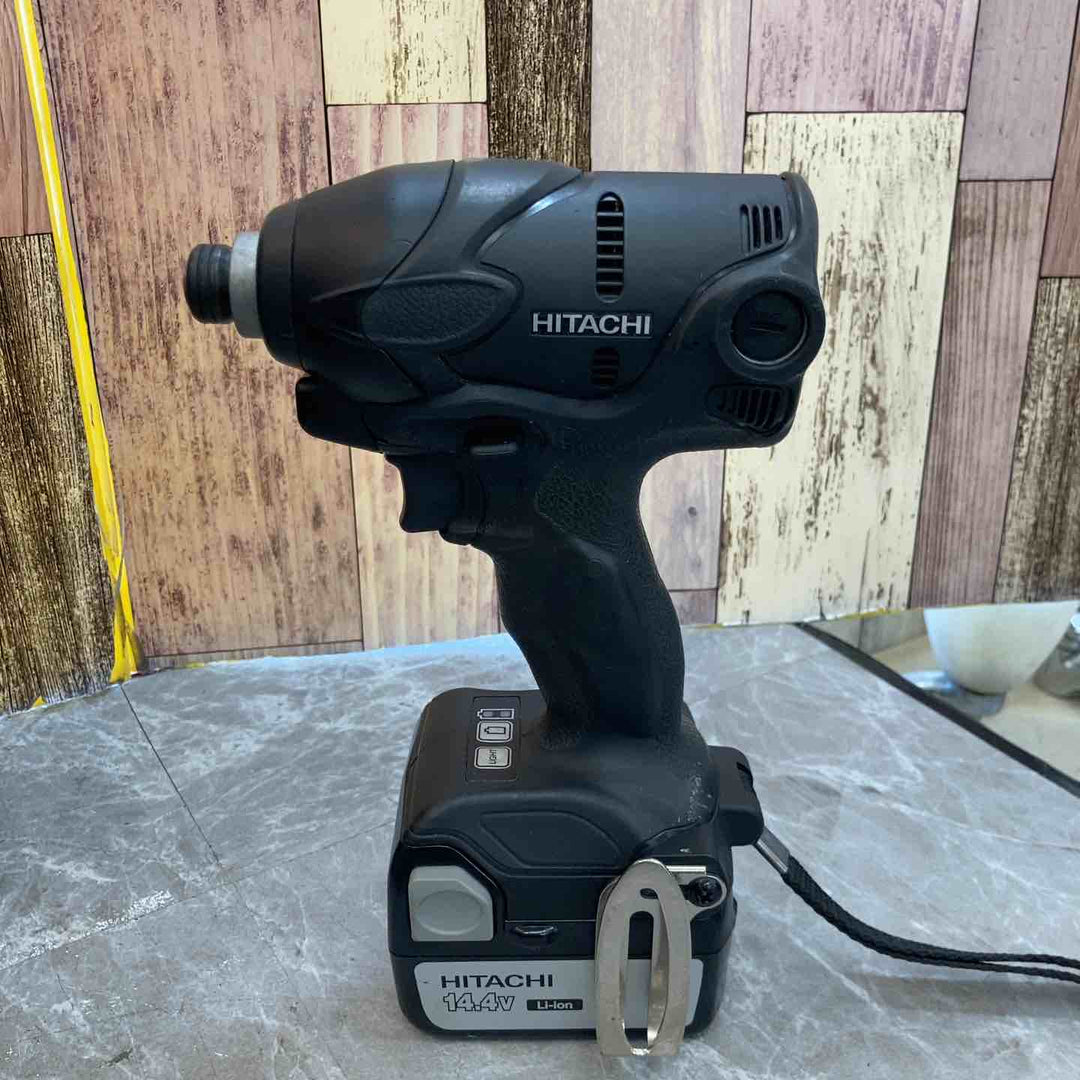 ◇ハイコーキ(HIKOKI ※旧:日立工機) コードレスインパクトドライバ ストロングブラック WH14DSL(2SLCK)(B)【八潮店】