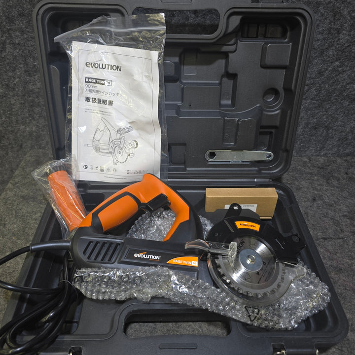 【特別特価！未使用品】エボリューション RAGE (レイジ) 万能切断 ツインカッター 90mm R90TWIN【桶川店】