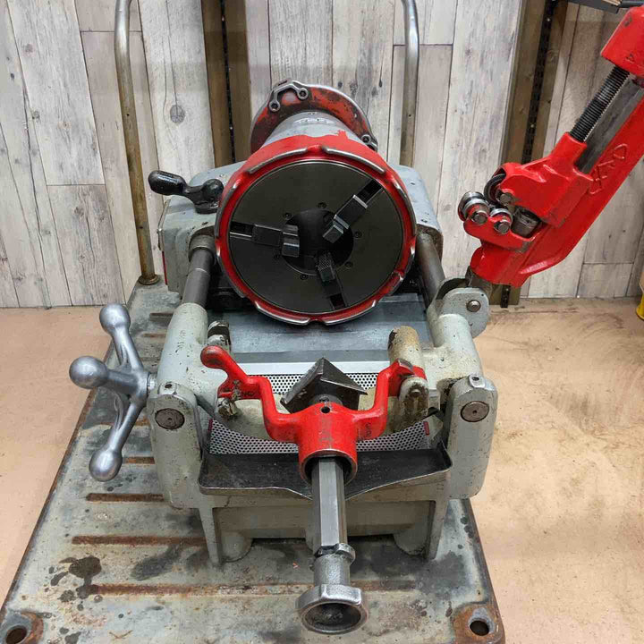 【中古品/店頭受取り限定】レッキス(REX) ねじ切り機 90A3 90AⅢ 旋盤 自動切上ダイヘッド2個付属【東大和店】