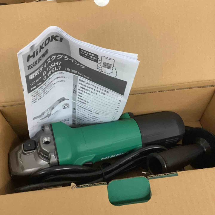◇HIKOKI 100mm ディスクグラインダー G10SH7 2点セット【狭山】
