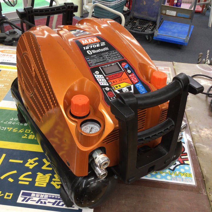 ★マックス(MAX) エアコンプレッサー AK-HH1270E2 限定色：アラゴンオレンジ 【柏店】