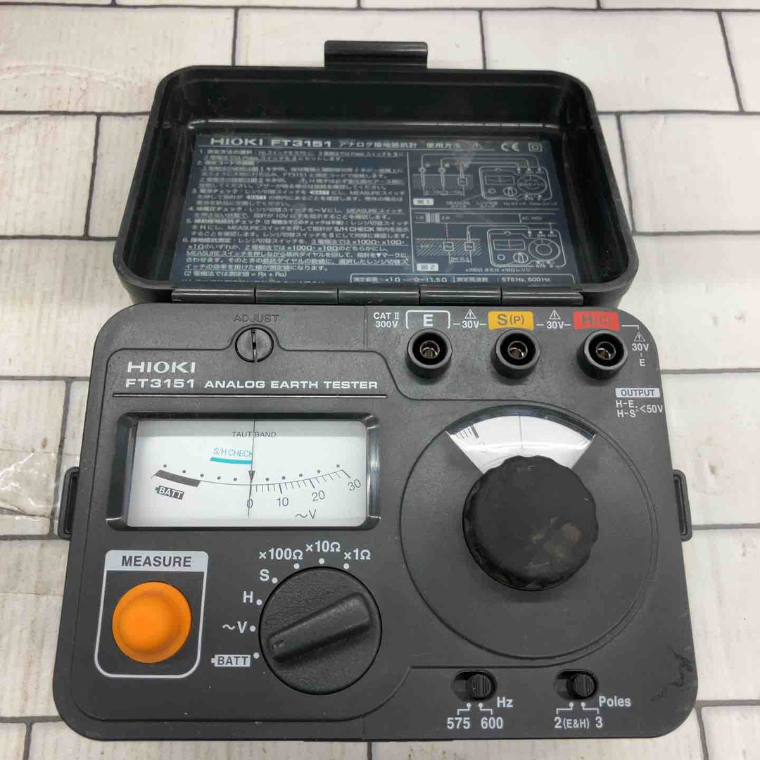 □日置電機(HIOKI) アナログ接地抵抗計 FT3151【所沢店】