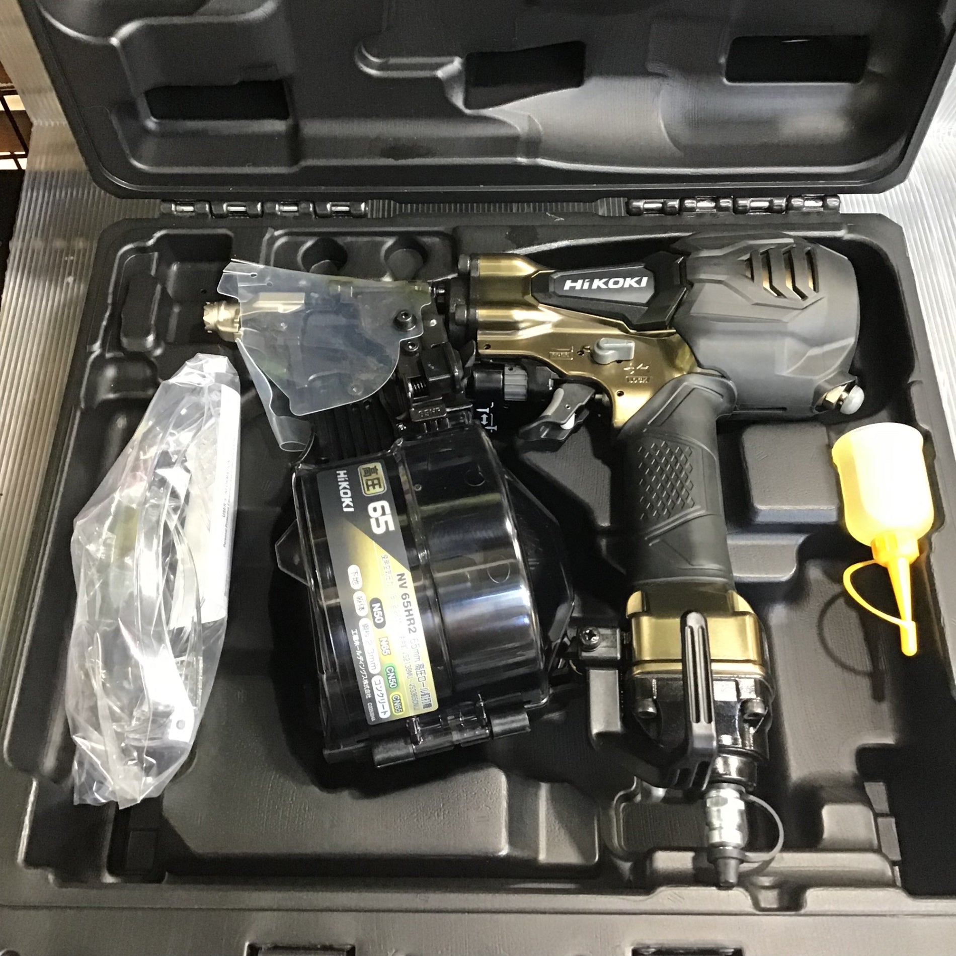 ☆ハイコーキ(HIKOKI ※旧:日立工機) 高圧エア釘打ち機 NV65HR2(S