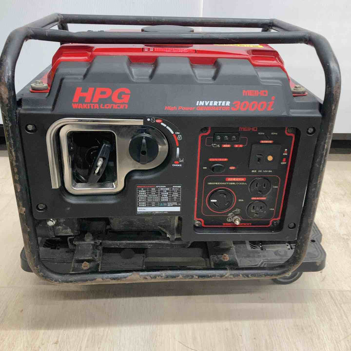 ◇MEIHO インバーター発電機 レッド・ブラック （HPG-3000i）【川越店】