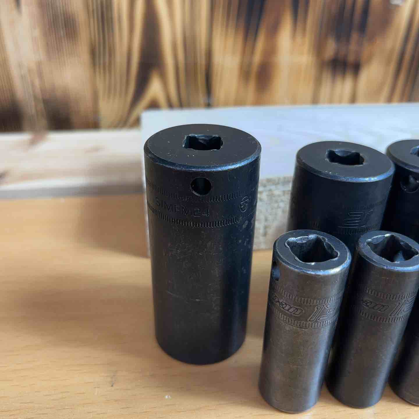 【中古品】▲スナップオン(Snap-on) ソケット  FM23, FM21, FM20, FM19, FM18, FM17, FM16, FM14 計8個【柏店】 スナップオン Snap-on ソケット ディープインパクト SIMFM24/21/19/18