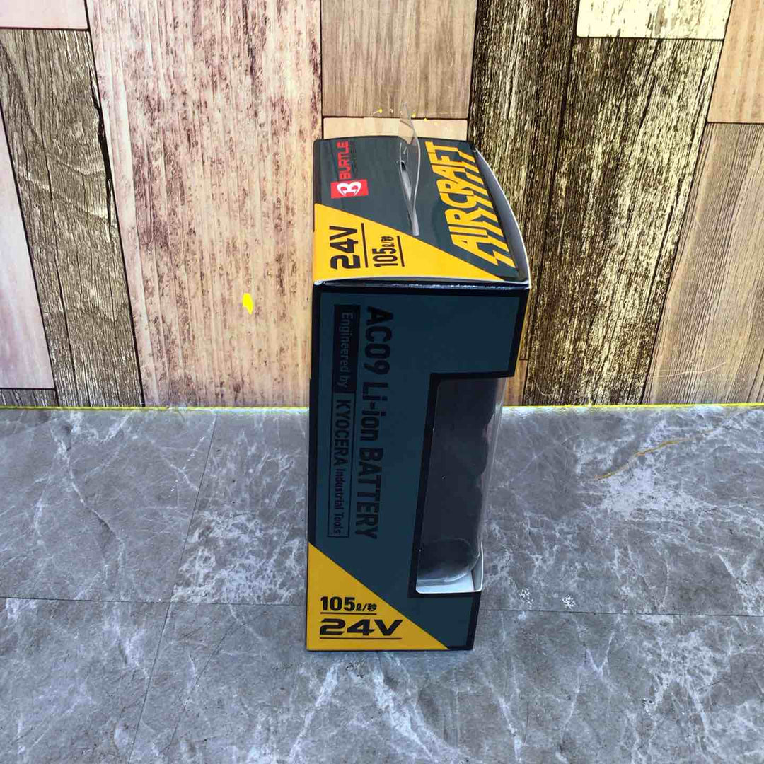 ◇BURTLE バートル エアークラフト 2025年モデル 24Vリチウムイオンバッテリー(※2024年モデル ファンユニット互換性あり) メタリックレッド AC09 96 F【八潮店】