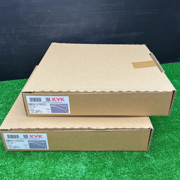 【未使用品】KVK キッチン用 シングルレバー式混合栓 KM5011TR2EC　2点セット【電材館越谷店】