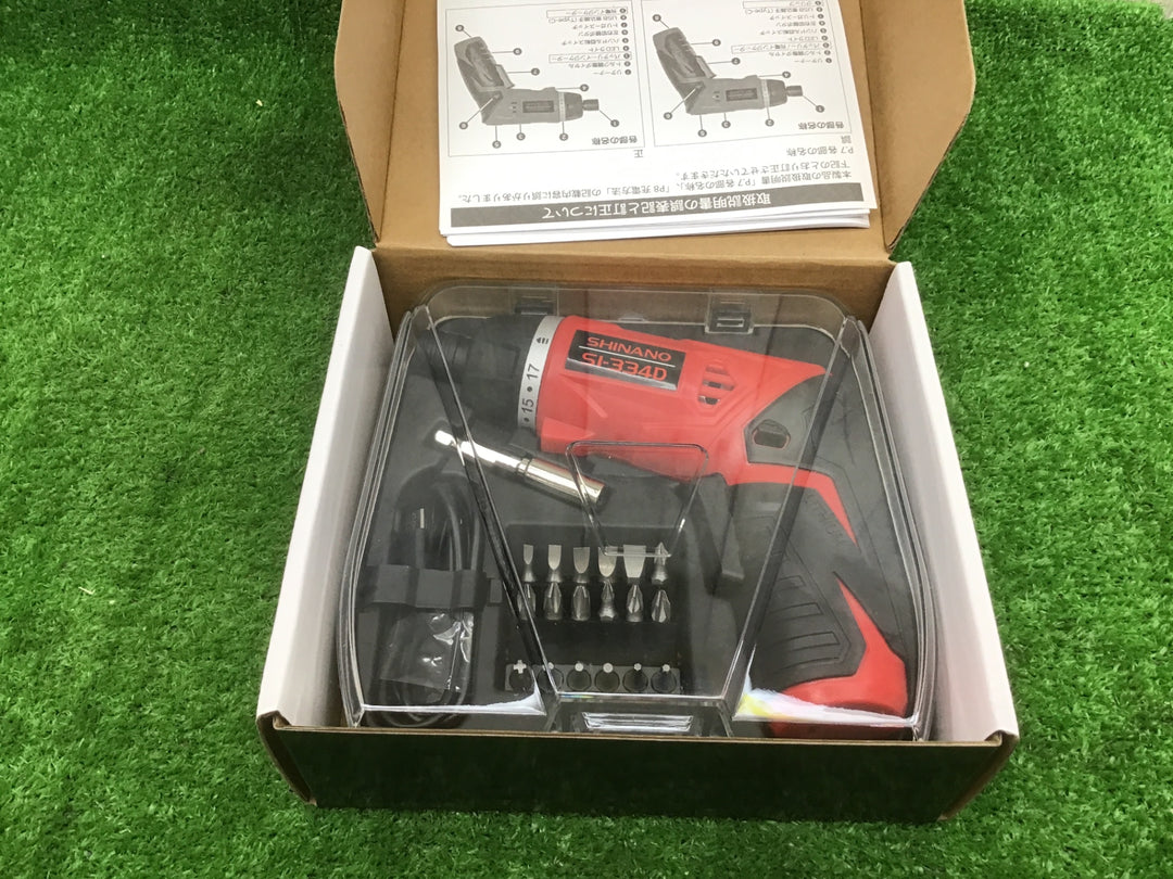 信濃機販　SHINANO　 コードレススクリュードライバ　SI-334D【富山店】♪A