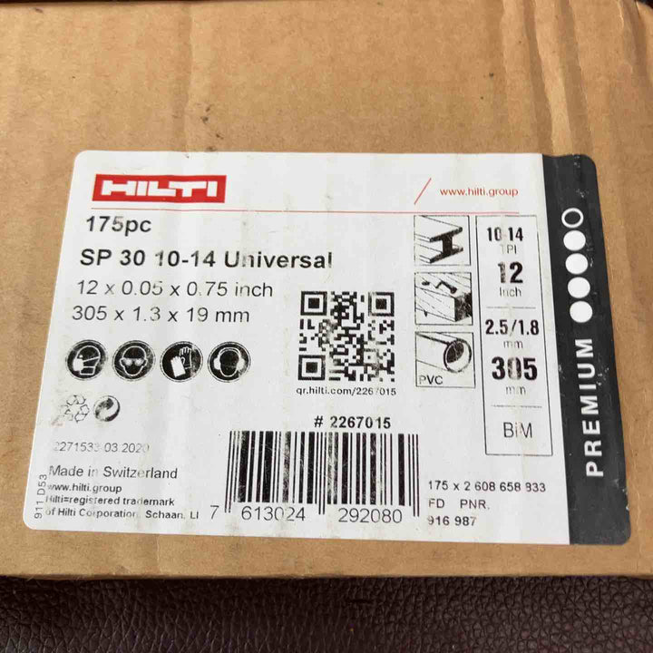 【未使用(店頭展示品)】ヒルティ(HILTI)レシプロソーブレード SP30-10/14 Universal 175枚 305×1.3×19mm【東大和店】
