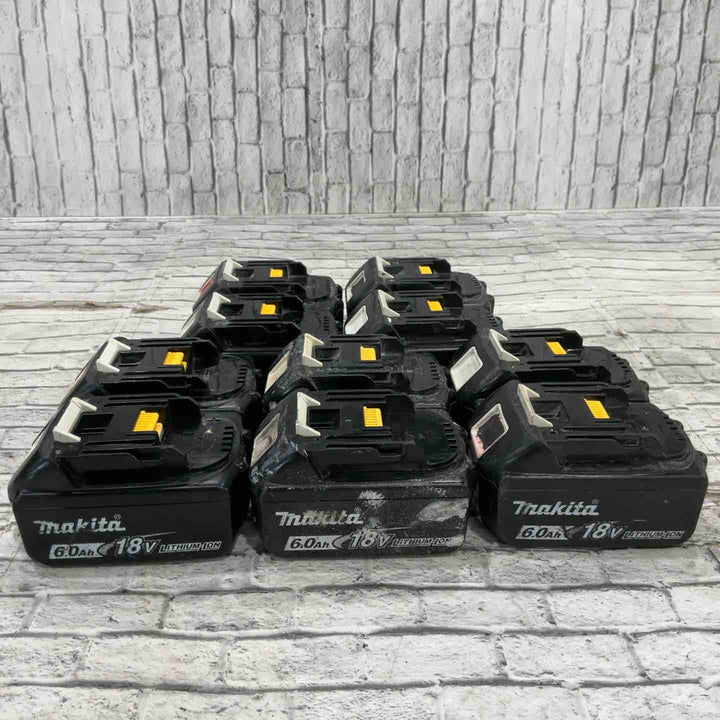【現状品】②★マキタ(makita) リチウムイオンバッテリー 18V/6.0Ah BL1860B 10個セット 保証なし【川口店】
