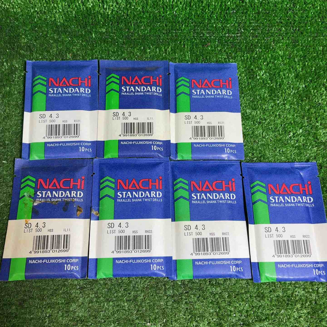NACHI ナチ STANDARD HSS 4.3 10本入り 7点、7.2 1点【藤沢店】