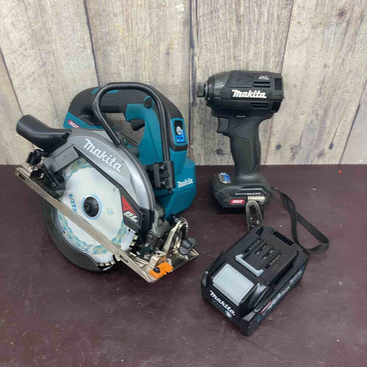 【中古美品】マキタ(makita) コードレスインパクトドライバー TD002GZB コードレス丸のこ HS002GZ バッテリー1個付属【東大和店】