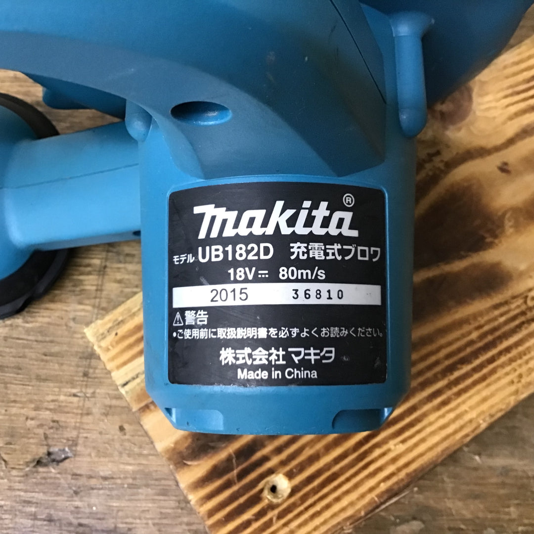 ☆マキタ(makita) 18Vコードレスブロワ UB182DZ 本体のみ【柏店】