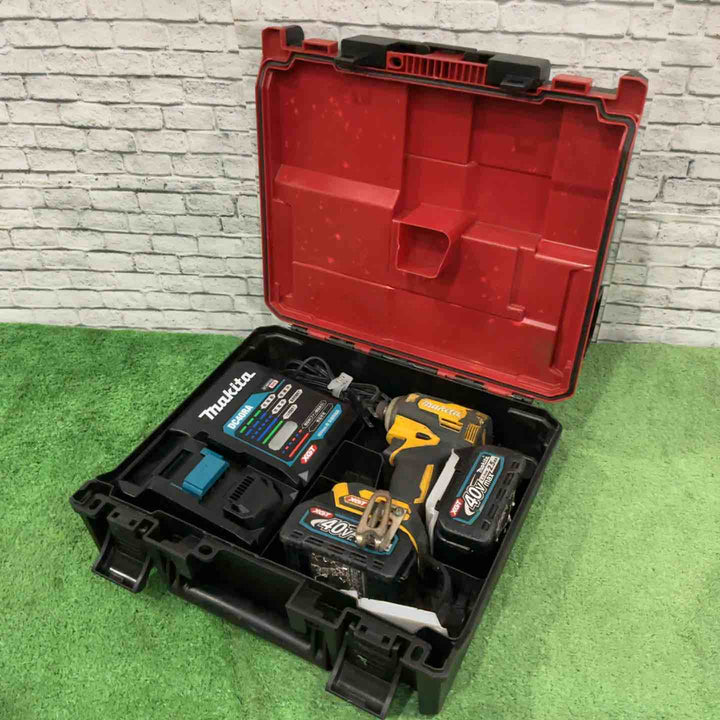 ★マキタ(makita) コードレスインパクトドライバー TD001GDXFY 40V フルセット 動作確認済み【川口店】