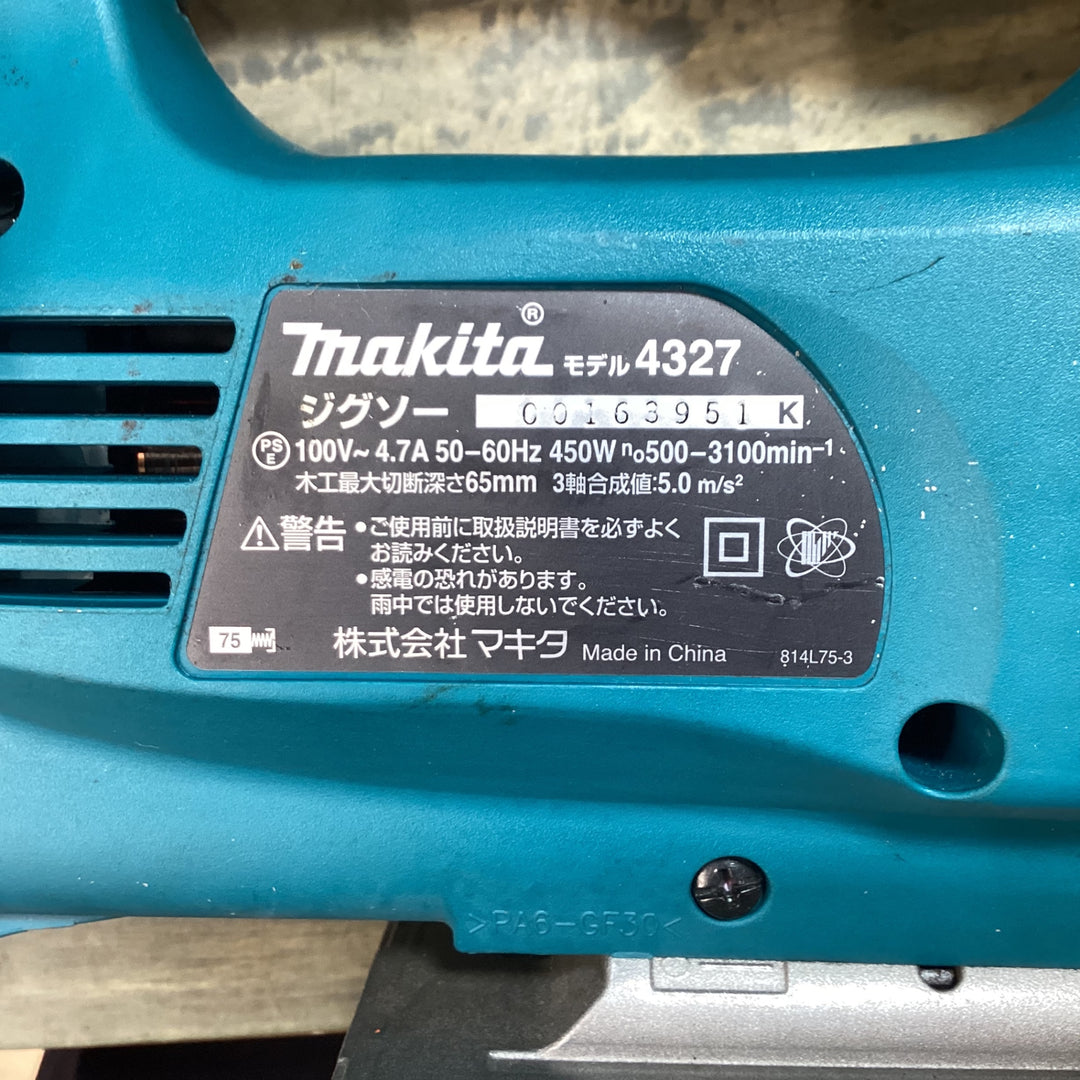 マキタ(makita) ジグソー 4327 【東大和店】