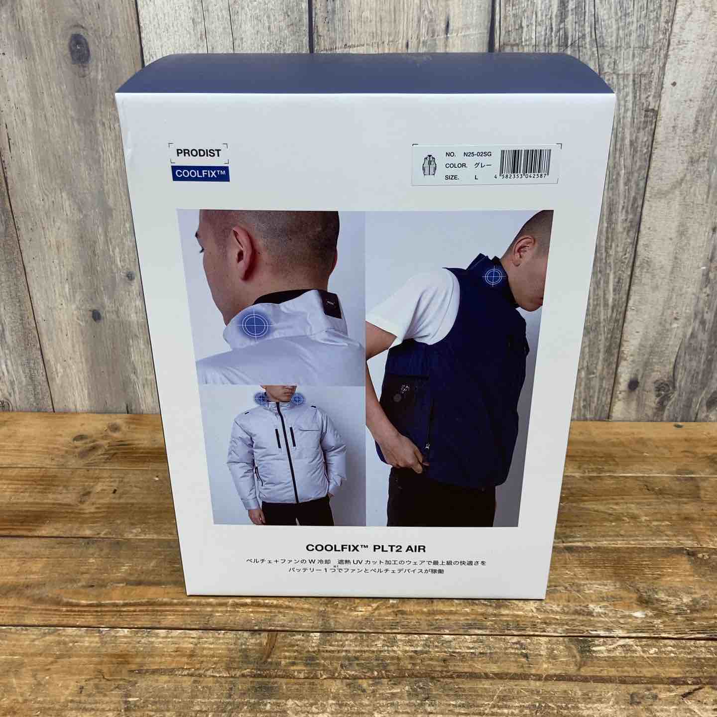 【未使用品】 【猛暑に!!】 昭和商会 COOLFIX PLT2 エアー ベスト 空調服 N25-02SG Lサイズ ペルチェ+ファンのW冷却遮熱 【東大和店】 未使用品】 【猛暑に!!】 昭和商会 COOLFIX PLT2 エアー ベスト 空調服