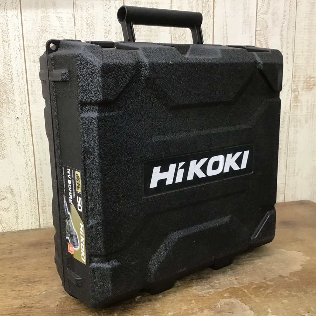 ★ハイコーキ(HIKOKI ※旧:日立工機) 高圧エア釘打ち機 NV50HR2(S)内部消耗品交換済み【柏店】