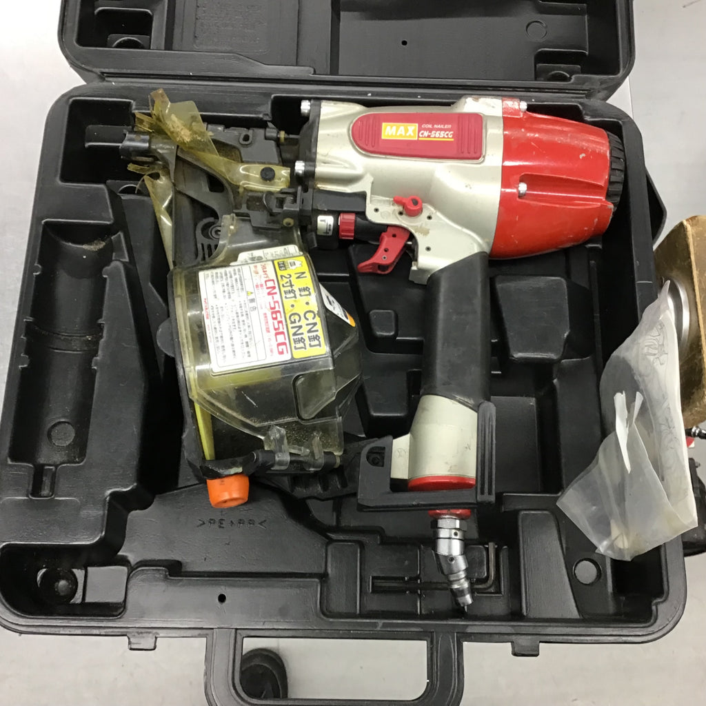 マックス 釘打機 シルバー レッド (CN-565S2) ggw725x CN-565S2の製品詳細ページ | 常圧コイルネイラ[釘打機](釘打ち機