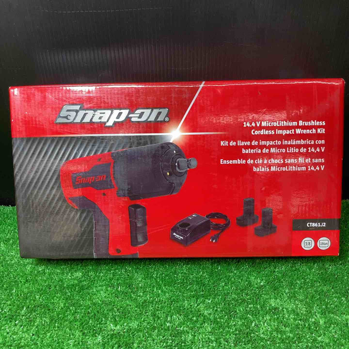 スナップオン/Snap-on 14.4V 3/8sq コードレスインパクトレンチ CT861J2 レッド バッテリー2個付きフルセット【岩槻店】