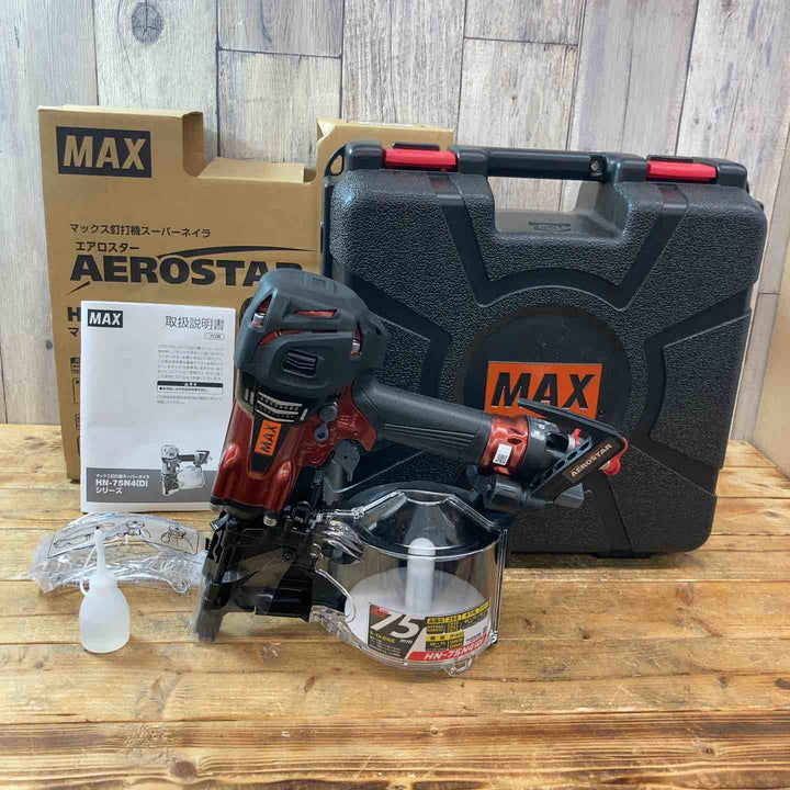 【未使用店頭展示品】 マックス(MAX) 高圧エア釘打ち機 HN-75N4(D)-R 【東大和店】