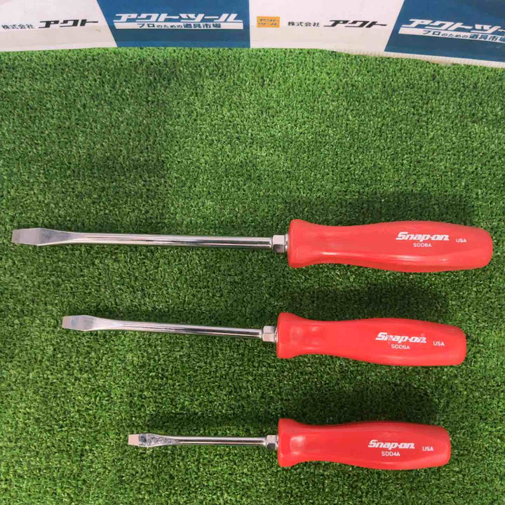 スナップオン Snap-on マイナスドライバ3本セット SDD8A SDD6A SDD4A【草加店】