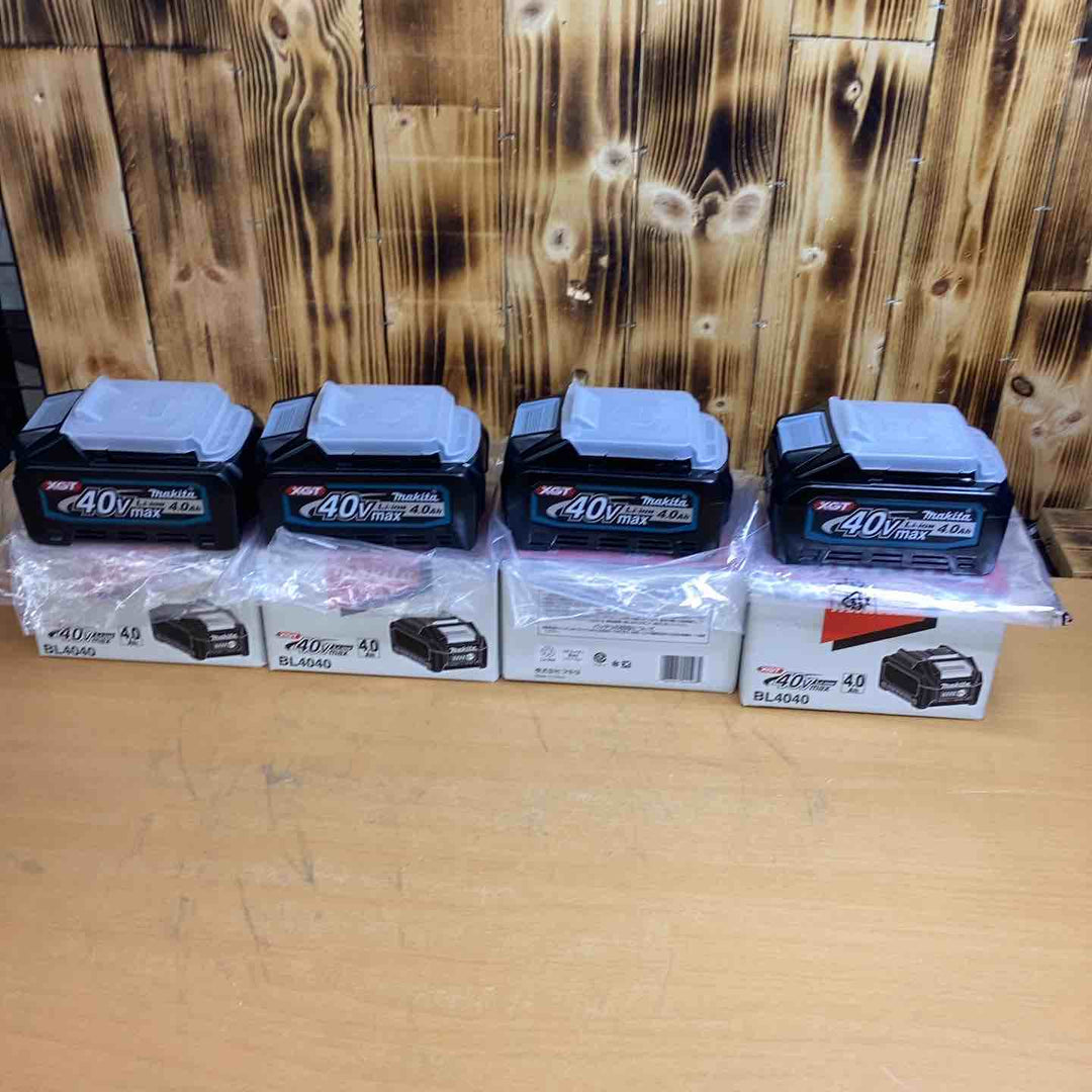マキタ(makita) リチウムイオンバッテリー 40Vmax/4.0Ah BL4040　未使用品4個セット【越谷店】