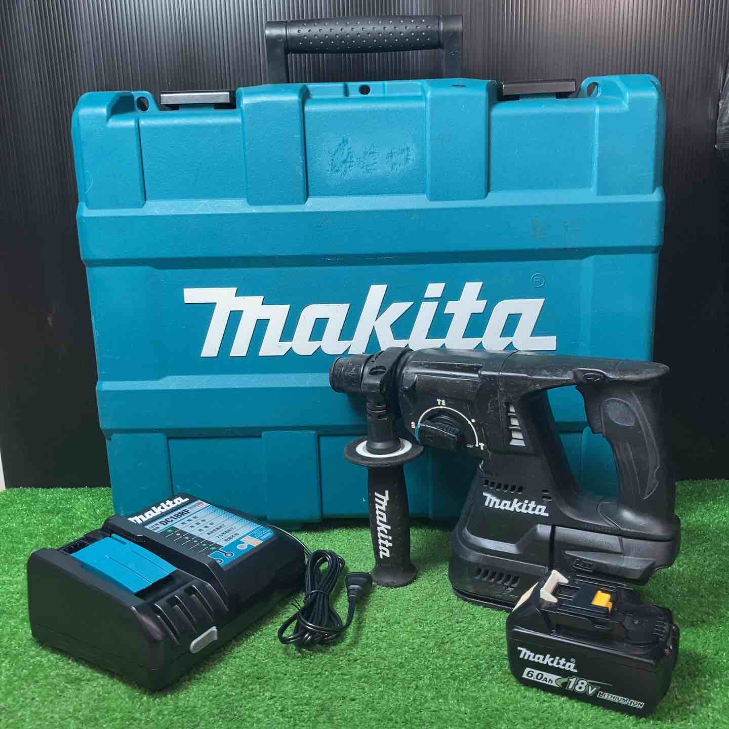 マキタ コードレス(ロータリ)ハンマドリル HR244DRGB 18V6.0Ahバッテリー1個付き 【岩槻店】 マキタ コードレス(ロータリ)ハンマドリル HR244DRGB 18V6.0Ah