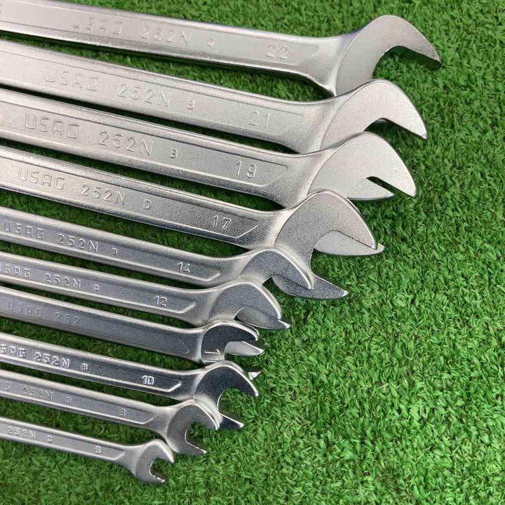 【中古品】 ウーザック/USAG 252シリーズ両口スパナ10本セット 【桶川店】