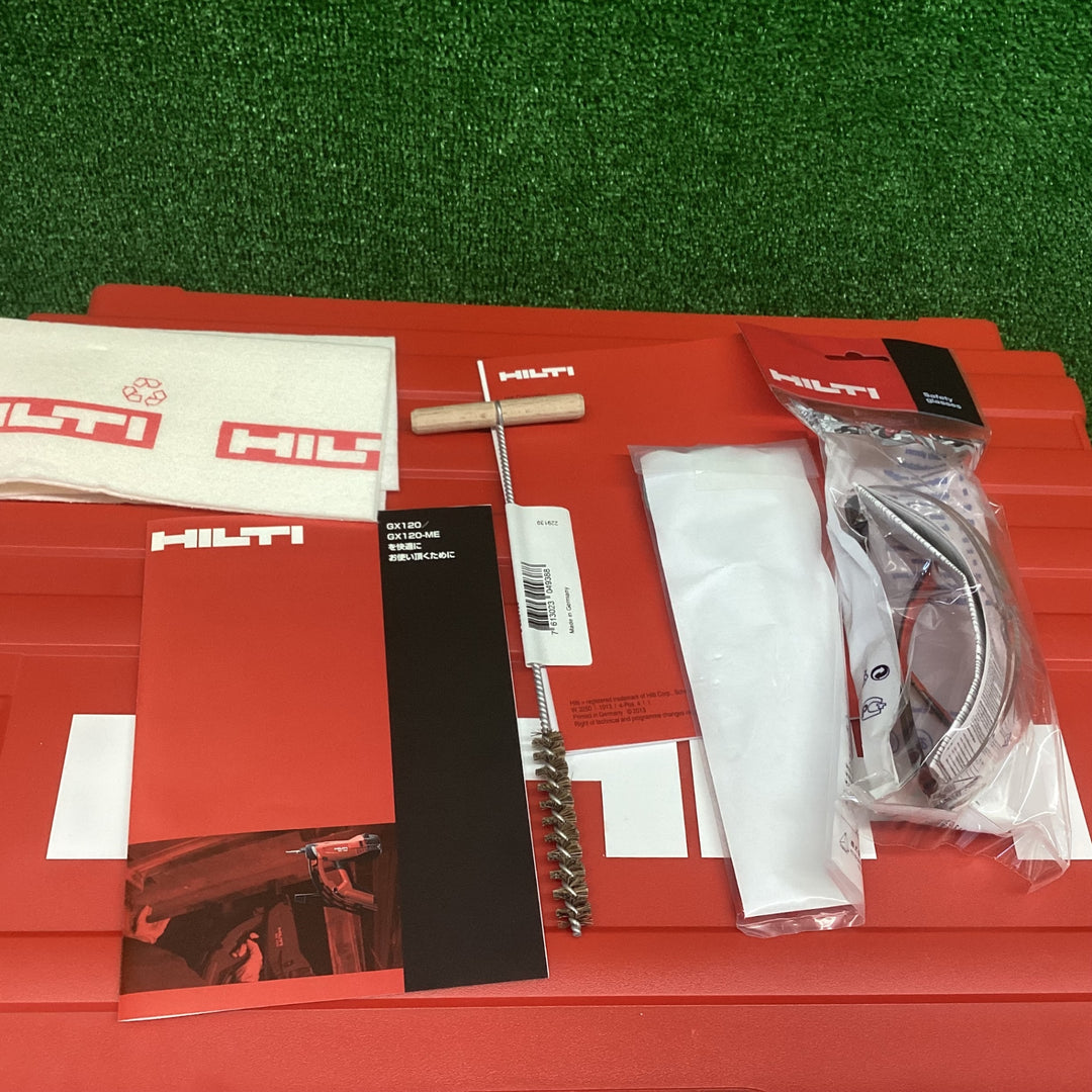 【未使用品】ヒルティ(HILTI) ガス式鋲打機 GX120 ガスGC20 ４本 釘X-EGN14MX ２箱付属【川越店】