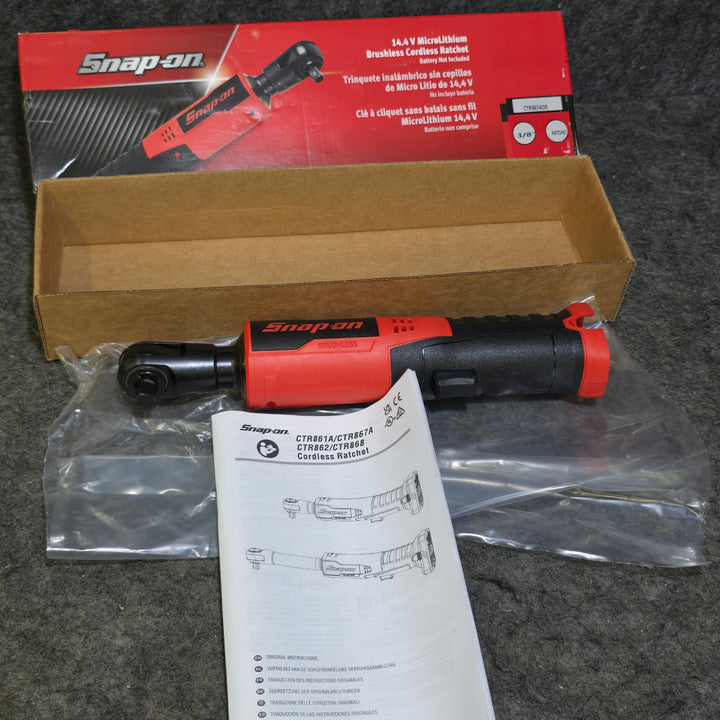 【未使用品】スナップオン(Snap-on) コードレスラチェットレンチ CTR861ADB レッド 本体のみ【桶川店】