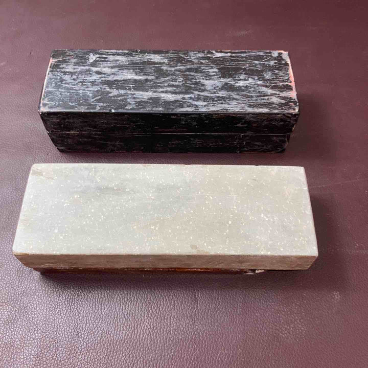 【中古品】 天然砥石 上野御蔵砥石 2個まとめセット 総重量約3.5Kg 鑿・鉋・大工道具 天然 砥石 【東大和店】