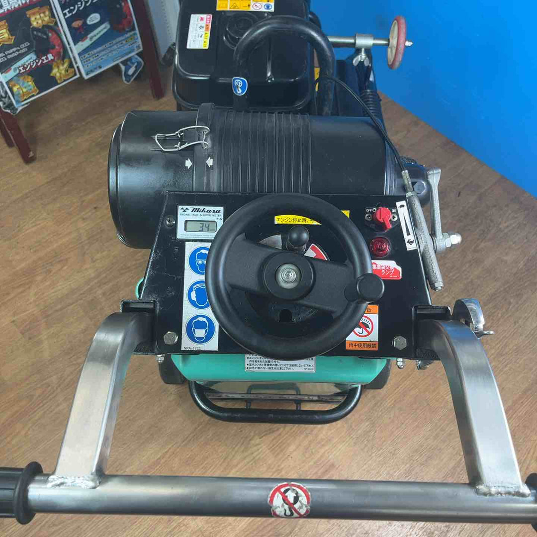 【店頭受取り限定】三笠(mikasa) 吸塵式乾式カッター MCD-RY14 ロードカッター アワーメーター 34h 新品バッテリー交換済み【岩槻店】