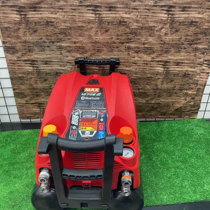 【美品】マックス(MAX) エアコンプレッサー AK-HL1270E2_レッド 動作確認済み【川越店】