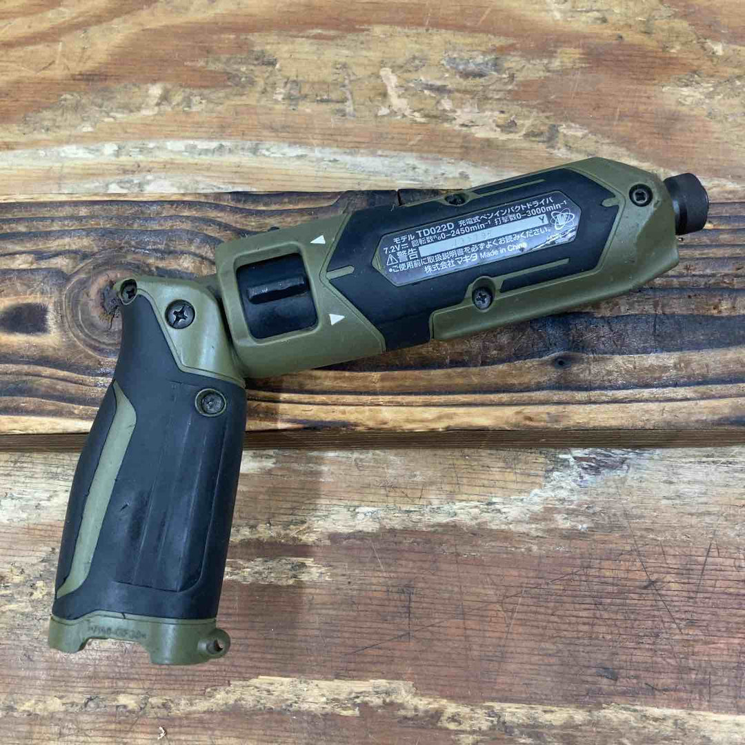 【中古品】★マキタ(makita) コードレスペンインパクトドライバー TD022DSHXO 7.2V バッテリー2個、充電器セット【柏店】