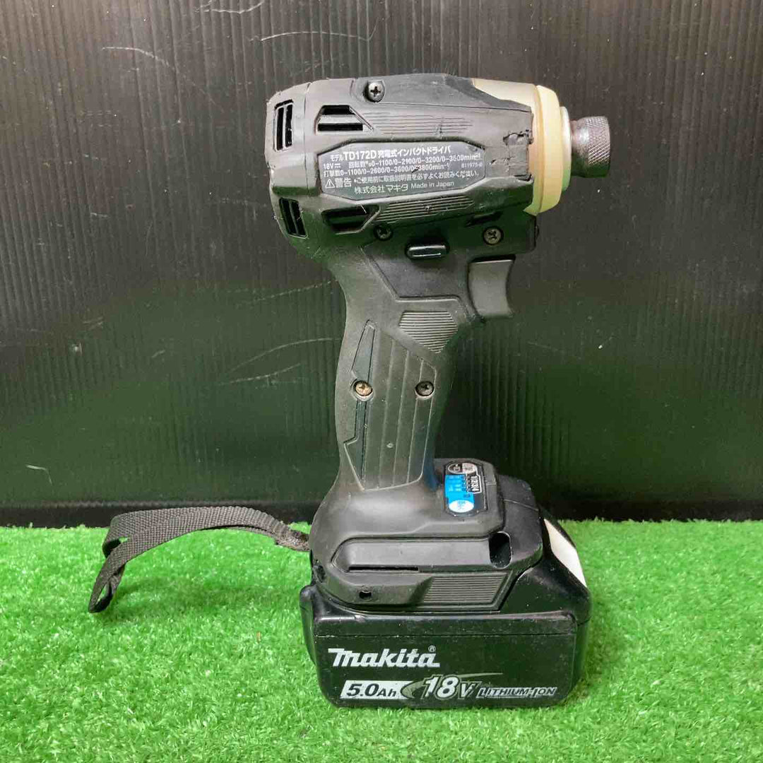 ★マキタ(makita) コードレスインパクトドライバー TD172DRGXB 5.0Ahバッテリー2個付き！【岩槻店】
