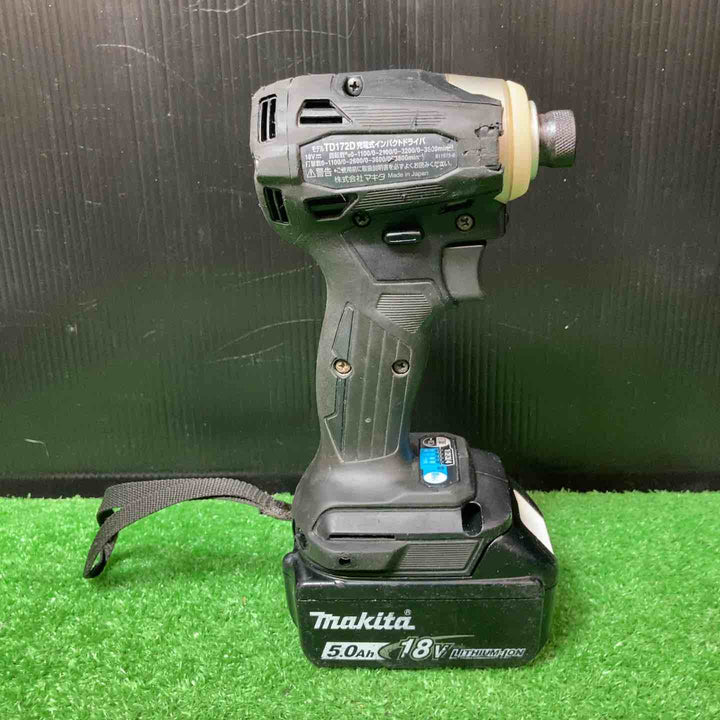 ★マキタ(makita) コードレスインパクトドライバー TD172DRGXB 5.0Ahバッテリー2個付き！【岩槻店】