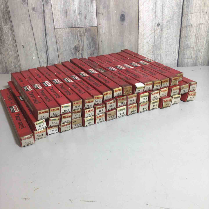 【未使用品】 Nachi 不二越 ナチ テーパーシャンクドリル 45本 16.1～22.7 ※箱ダメージ有 【戸田店】