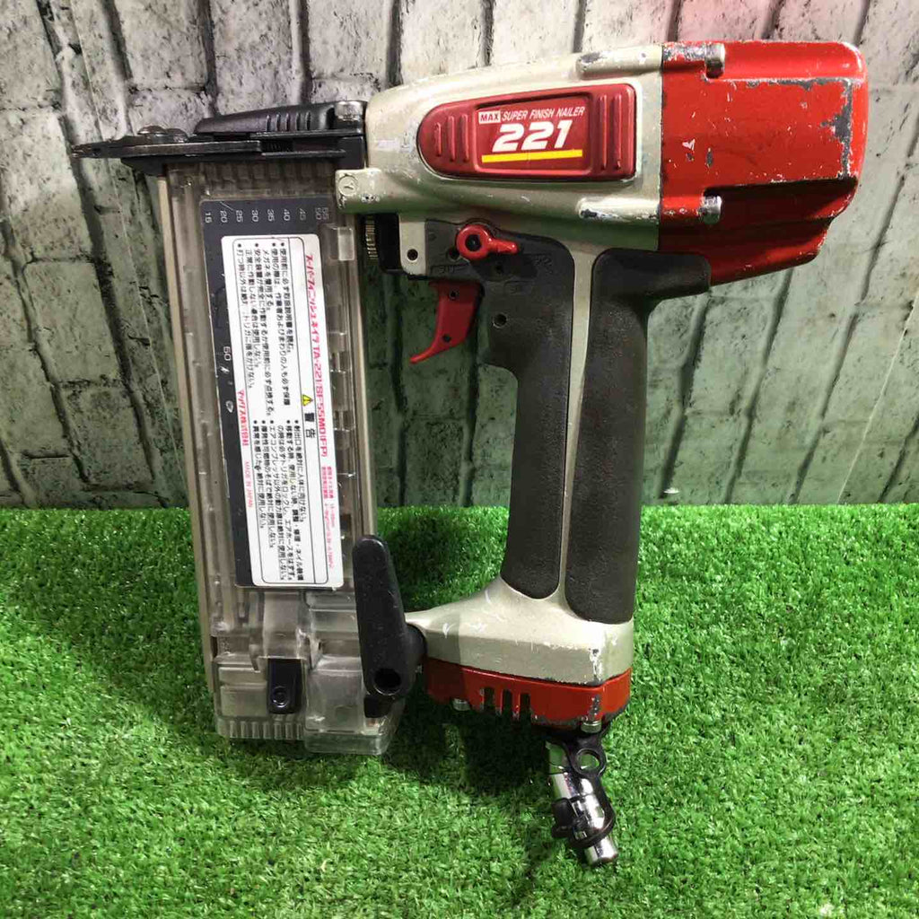 ЗЗMAX マックス 55mm 常圧 フィニッシュネイラ ケース付 TA-221/SF55M0(FP) レッド ☆マックス(MAX) 常圧フィニッシュネイラ TA-221/SF55M0(FP)【川口店