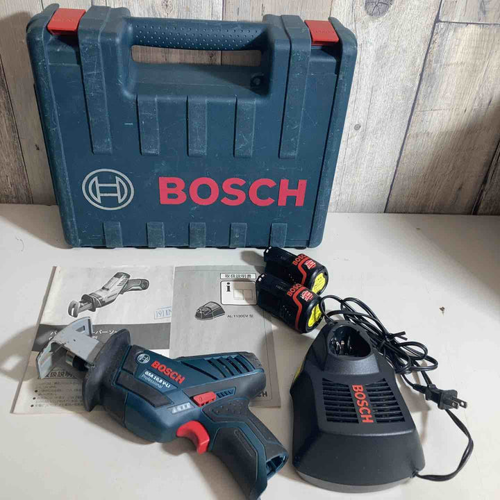 ◇ボッシュ(BOSCH) 10.8V コードレスセーバーソー GSA10.8V-LI　充電器10.8Vバッテリー2つ付属【戸田店】